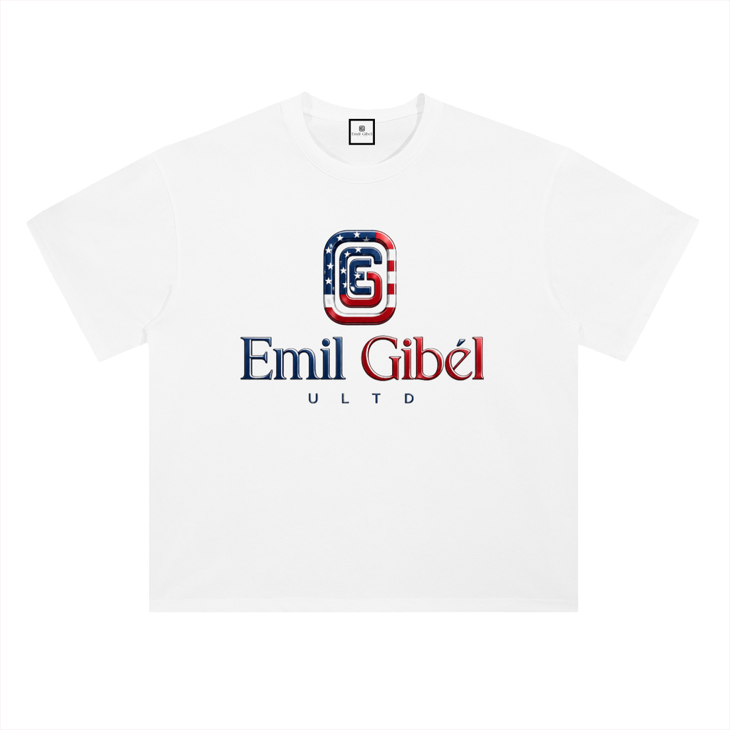Luxe Tee W/ Signature Steel Emblem Patriots Edition