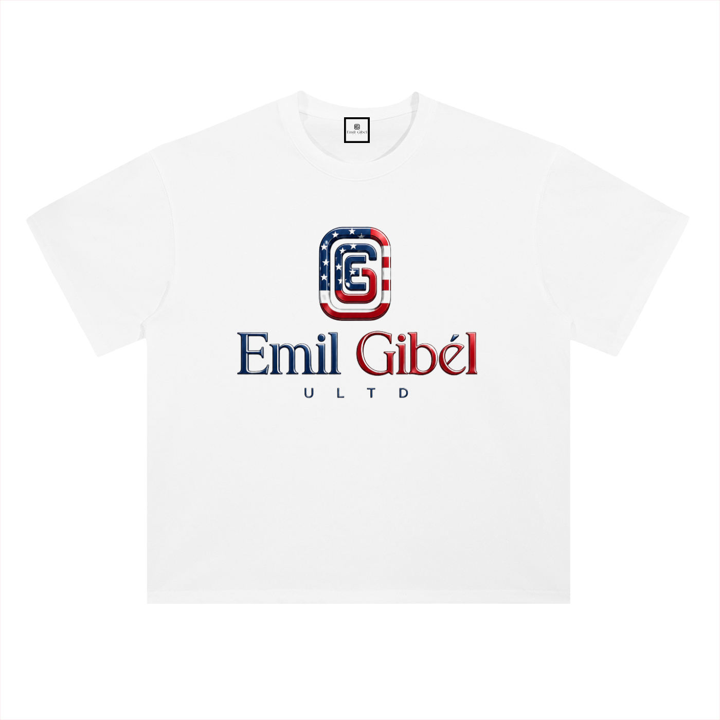 Luxe Tee W/ Signature Steel Emblem Patriots Edition