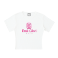 Luxe Tee w/ Valentino Pink Signature Steel Emblem